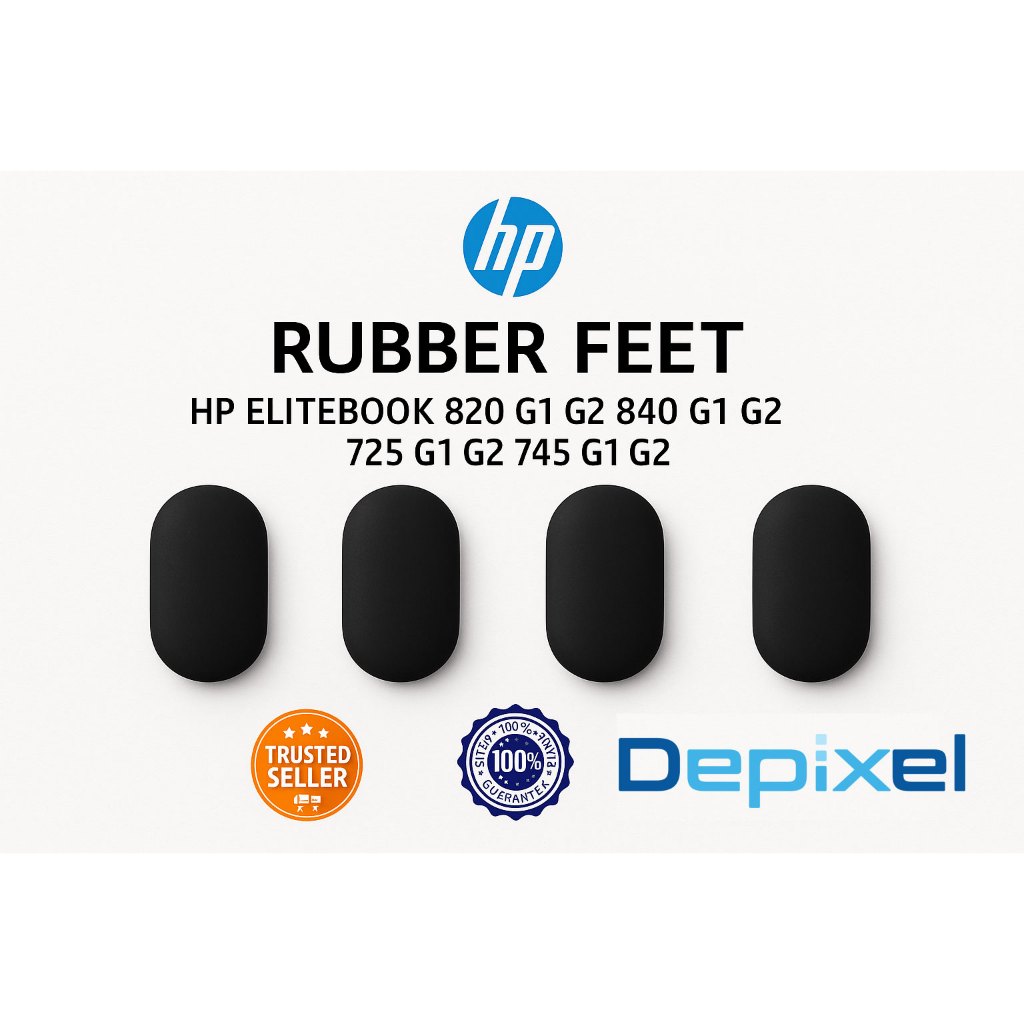 Rubber Feet Karet Kaki Laptop HP 820 840 G1 G2 Gen1 Gen2 Pengganti 1pcs 12.85mm - gambar 3