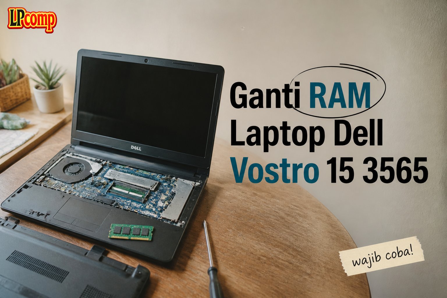 Ganti RAM Laptop Dell Vostro 15 3565