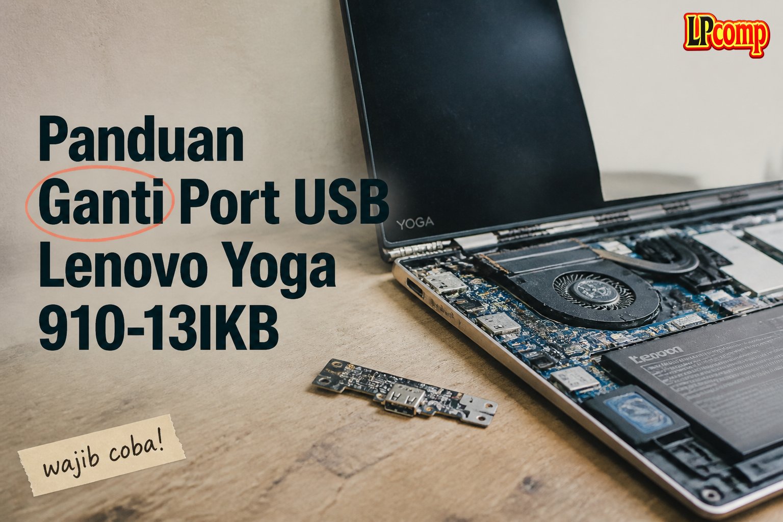 Panduan Ganti Port USB Lenovo Yoga 910-13IKB