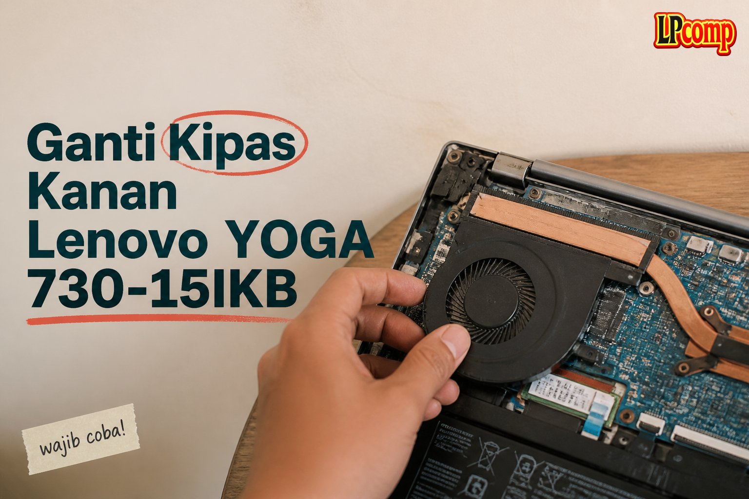 Ganti Kipas Kanan Lenovo YOGA 730-15IKB