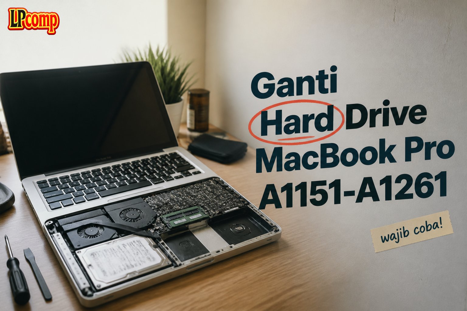 Ganti Hard Drive MacBook Pro A1151-A1261