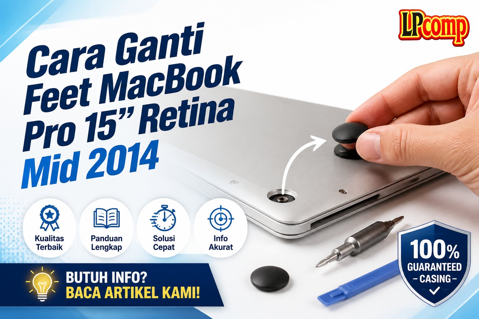 Cara Ganti Feet MacBook Pro 15" Retina Mid 2014