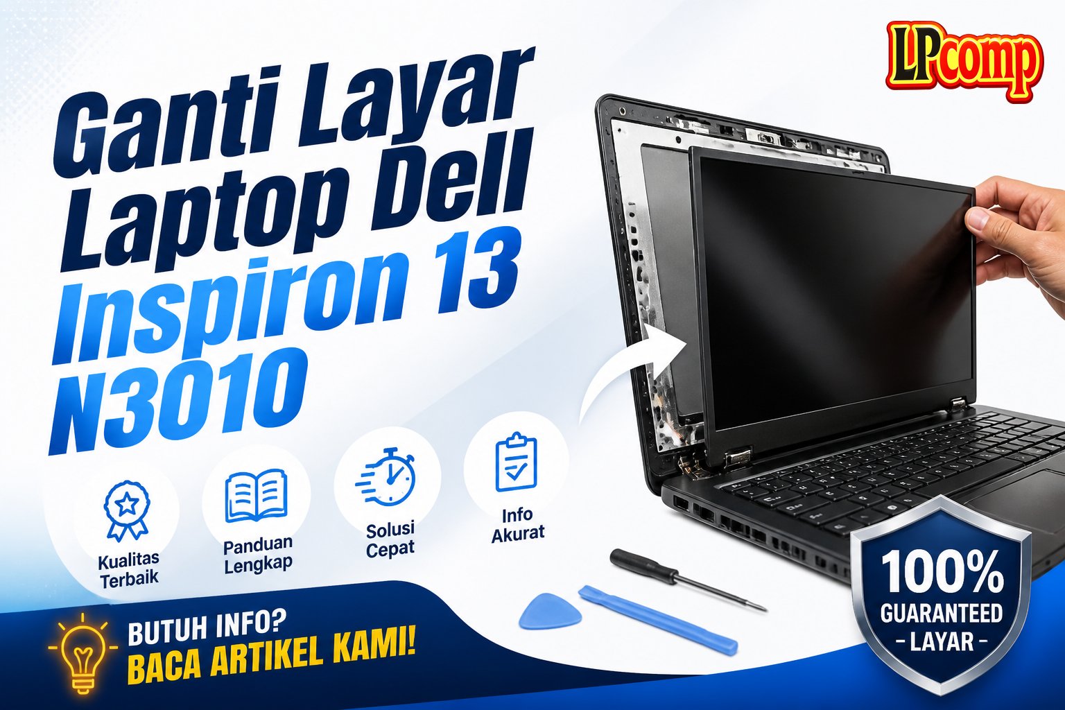 Ganti Layar Laptop Dell Inspiron 13 N3010
