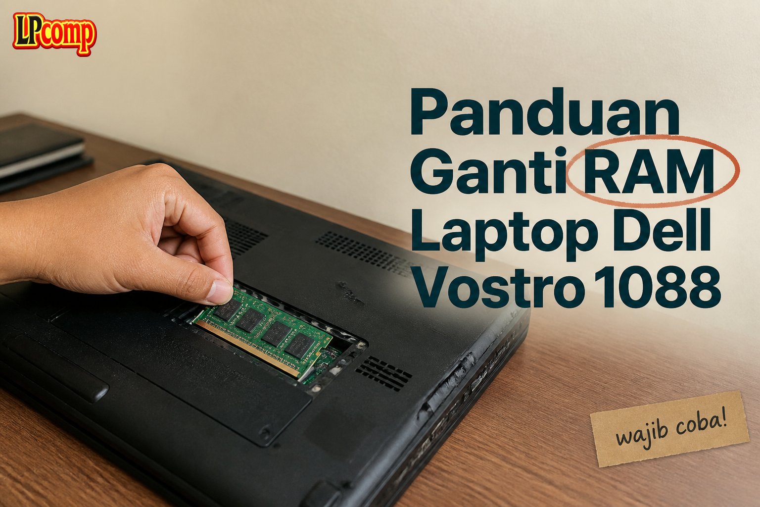 Panduan Ganti RAM Laptop Dell Vostro 1088
