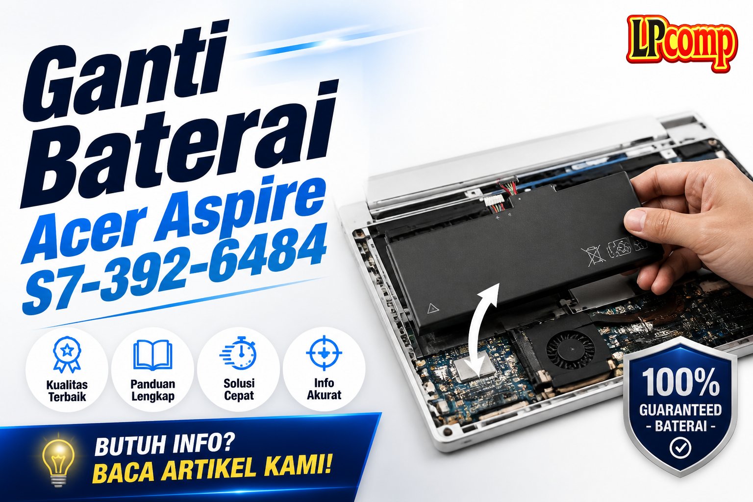 Ganti Baterai Acer Aspire S7-392-6484