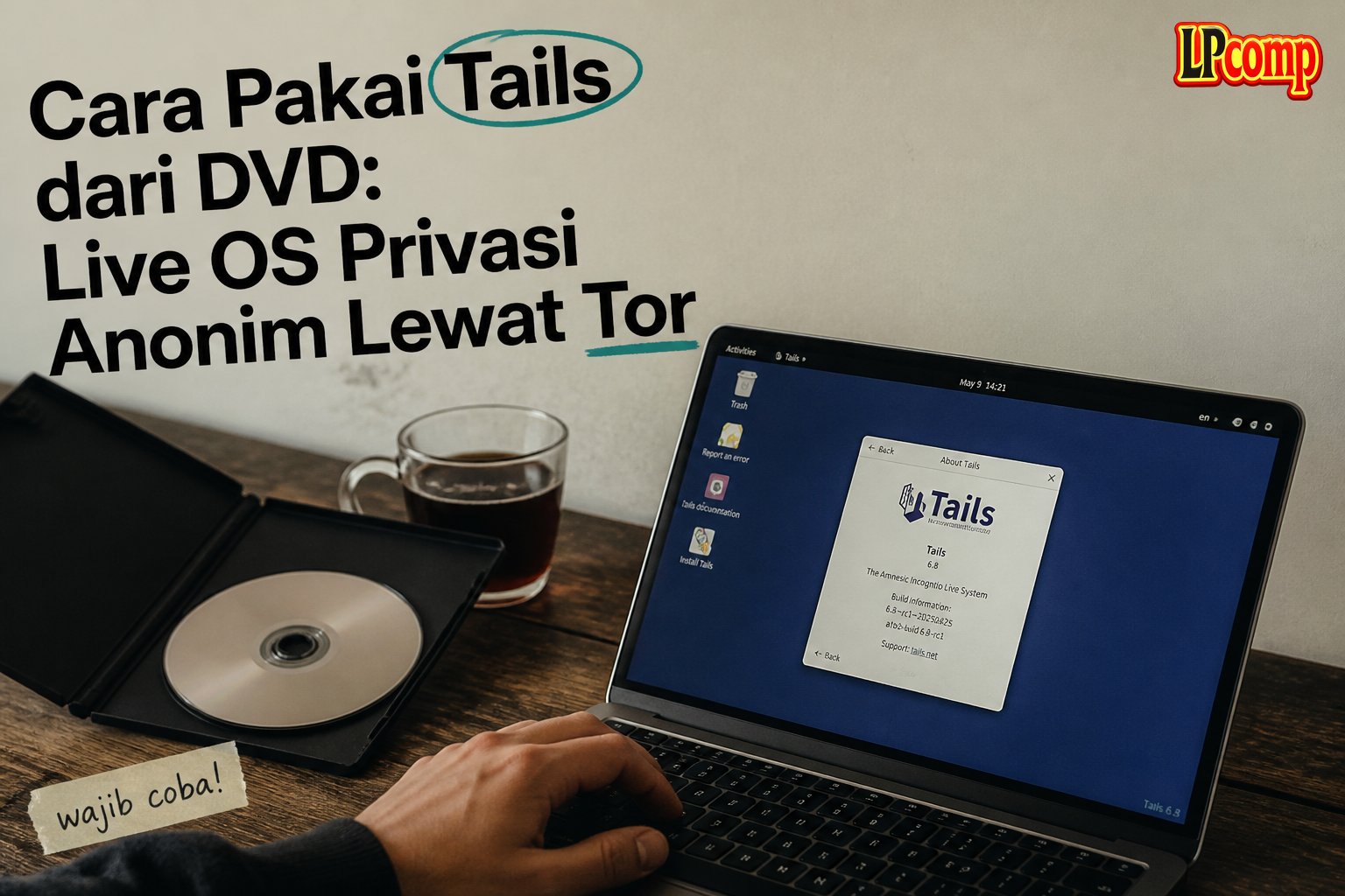 Cara Pakai Tails dari DVD: Live OS Privasi Anonim Lewat Tor