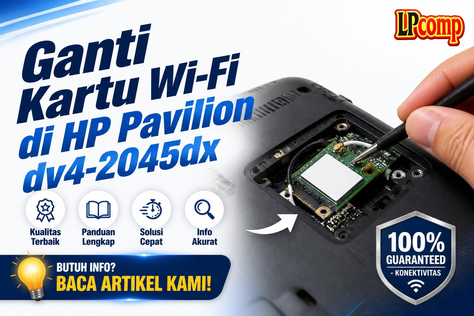 Ganti Kartu Wi-Fi di HP Pavilion dv4-2045dx