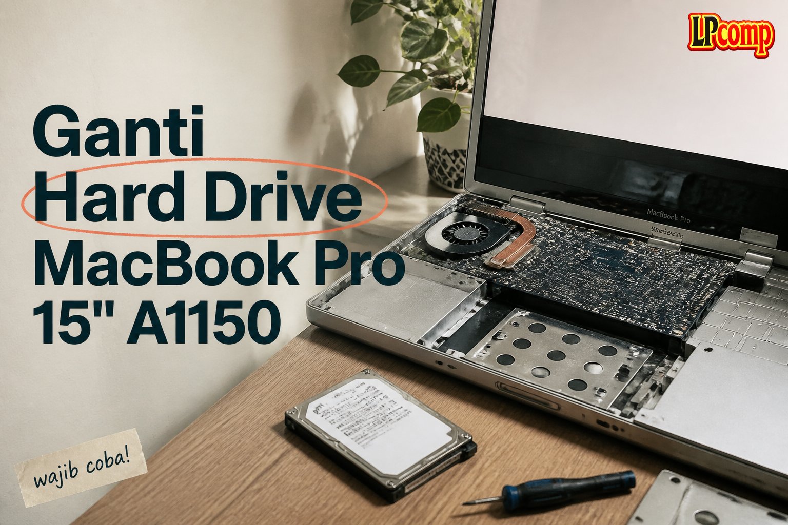 Ganti Hard Drive MacBook Pro 15" A1150