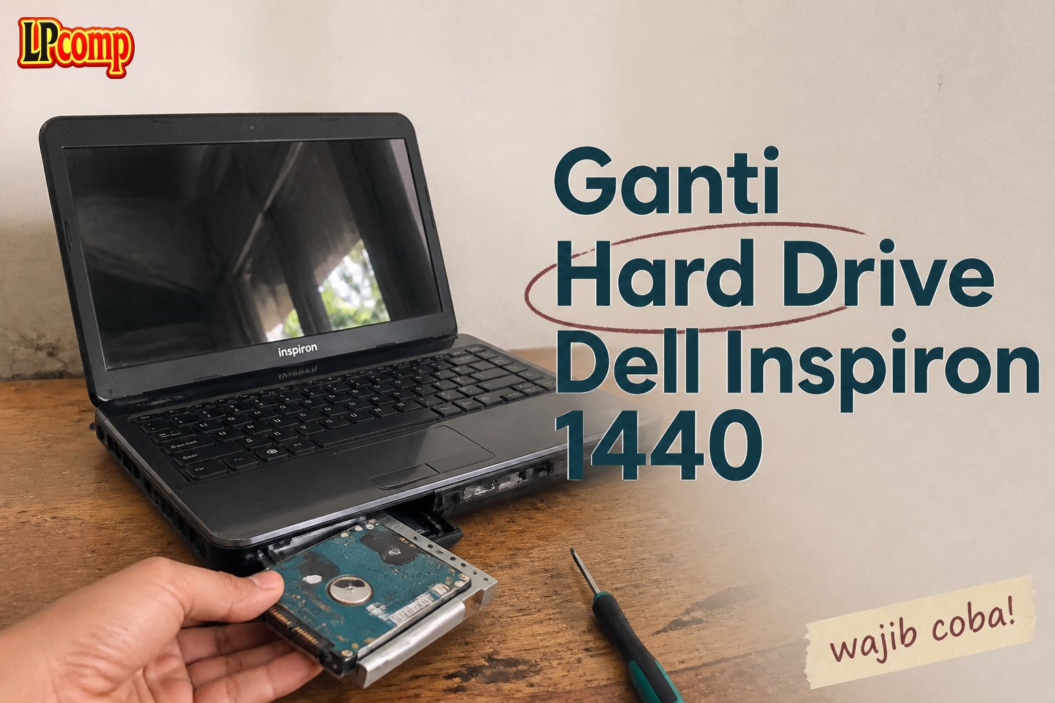 Ganti Hard Drive Dell Inspiron 1440