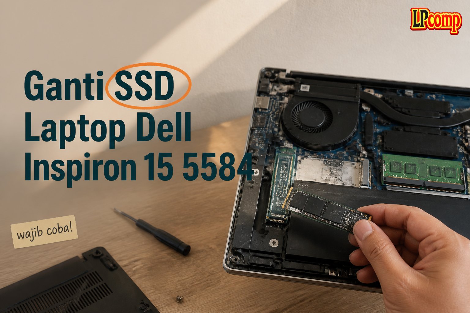 Ganti SSD Laptop Dell Inspiron 15 5584