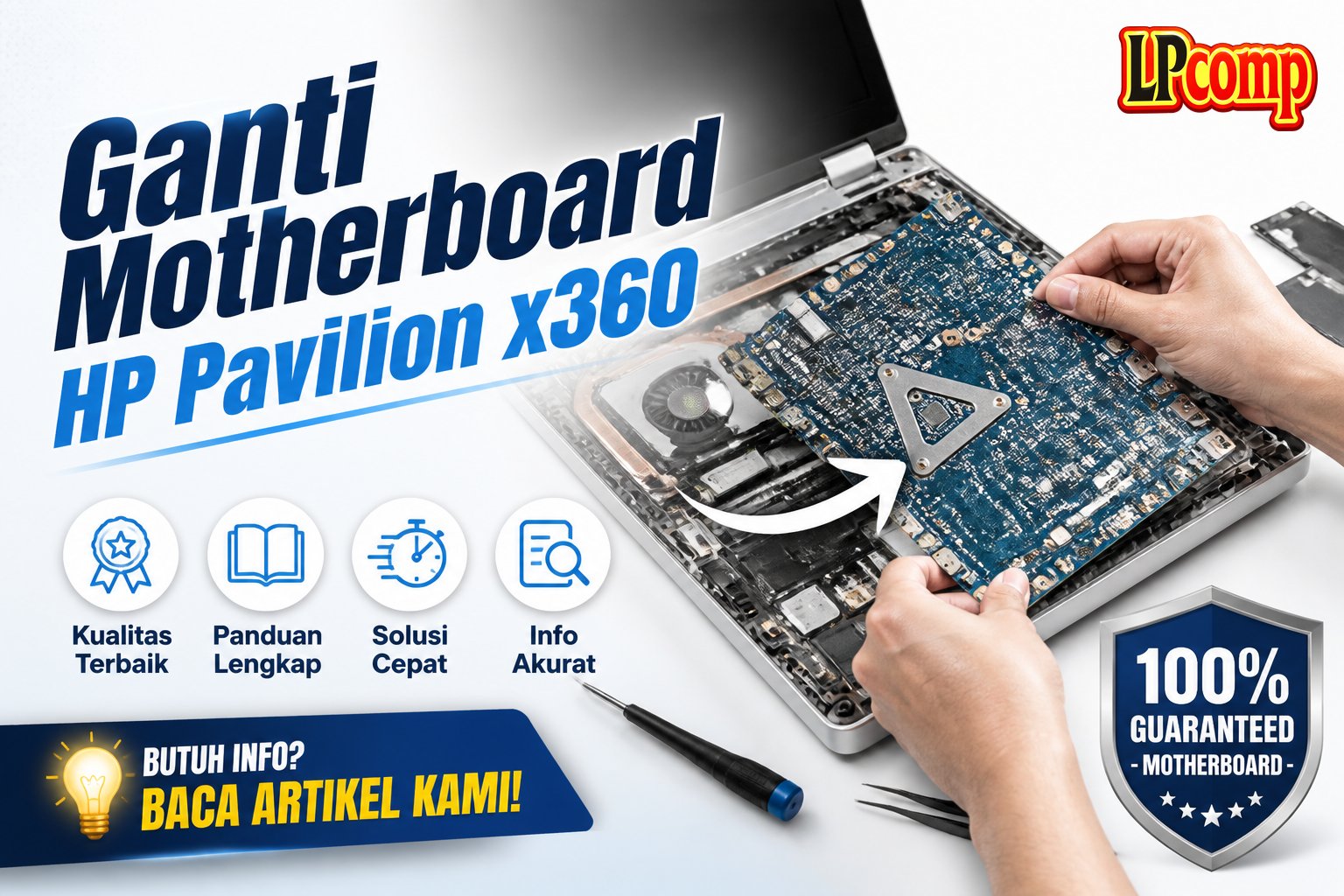 Ganti Motherboard HP Pavilion x360