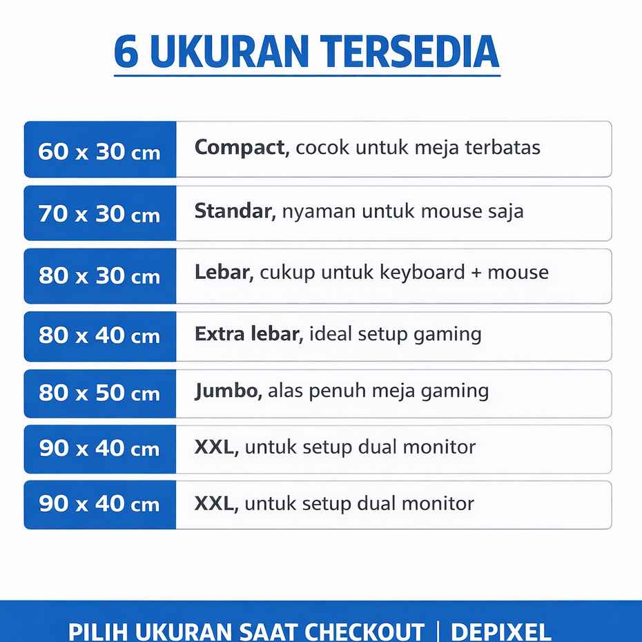 Mouse Pad Gaming Mousepad Anti Slip Desk Mat Polos Hitam Deskmat XL Alas Aesthetic Besar Large - gambar 3