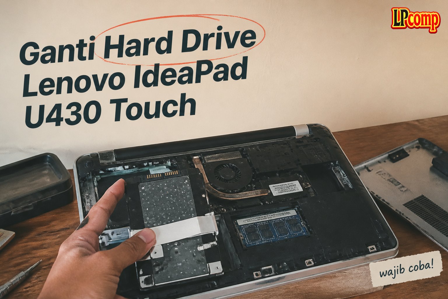 Ganti Hard Drive Lenovo IdeaPad U430 Touch