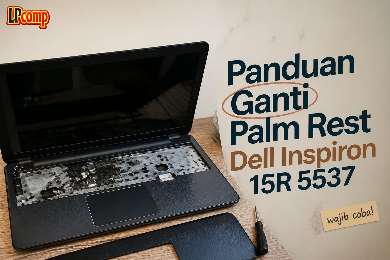 Panduan Ganti Palm Rest Dell Inspiron 15R 5537