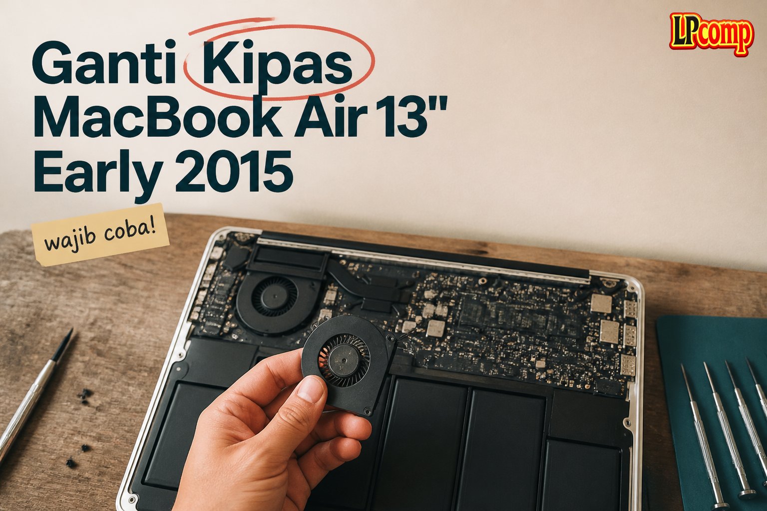 Ganti Kipas MacBook Air 13" Early 2015