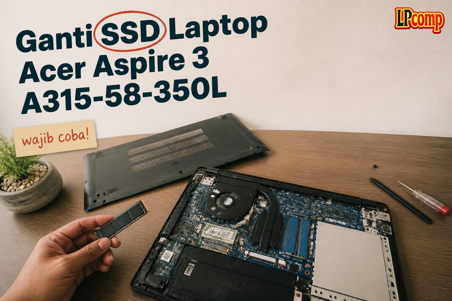 Ganti SSD Laptop Acer Aspire 3 A315-58-350L