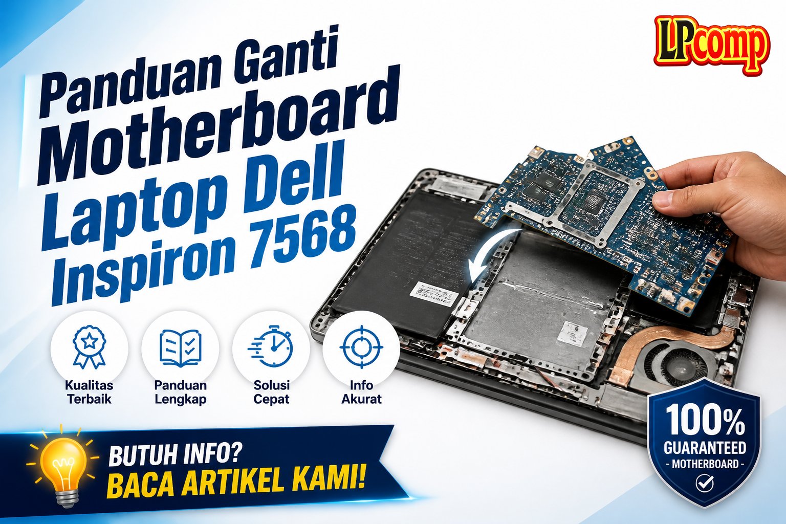 Panduan Ganti Motherboard Laptop Dell Inspiron 7568