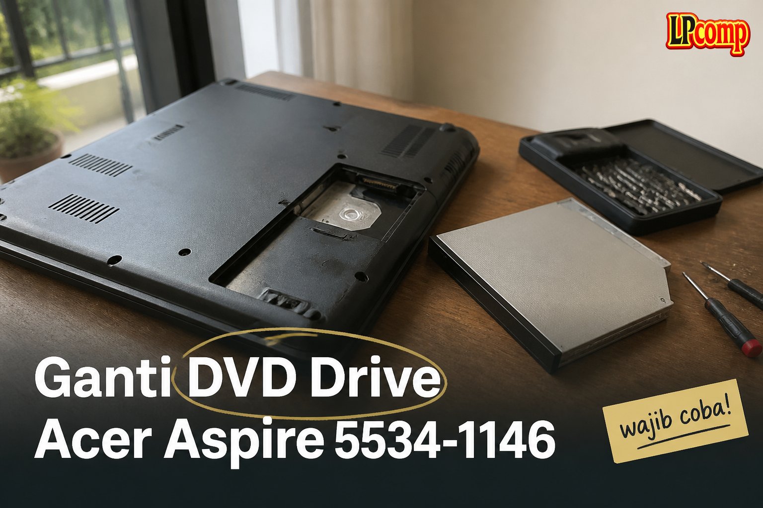 Ganti DVD Drive Acer Aspire 5534-1146