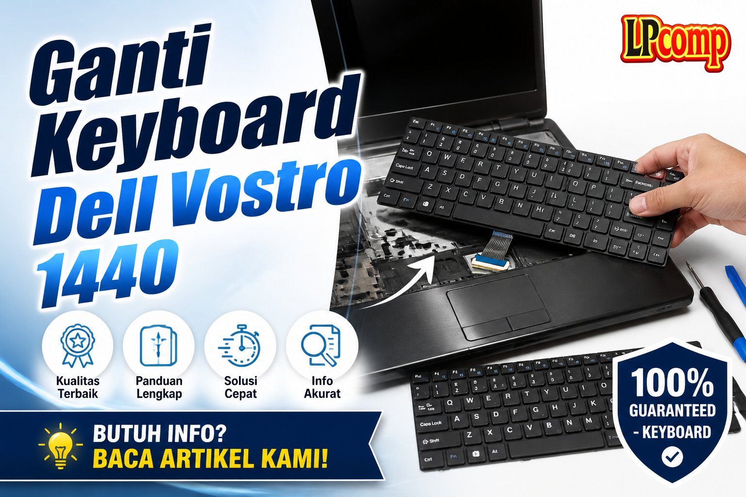 Ganti Keyboard Dell Vostro 1440