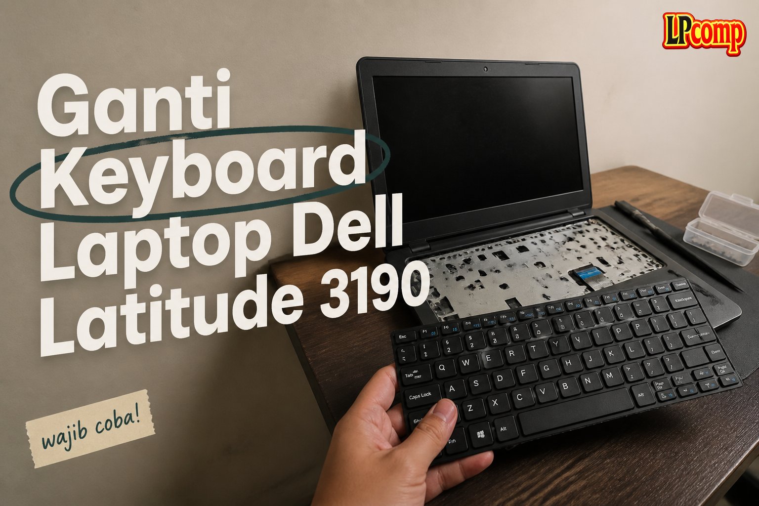 Ganti Keyboard Laptop Dell Latitude 3190