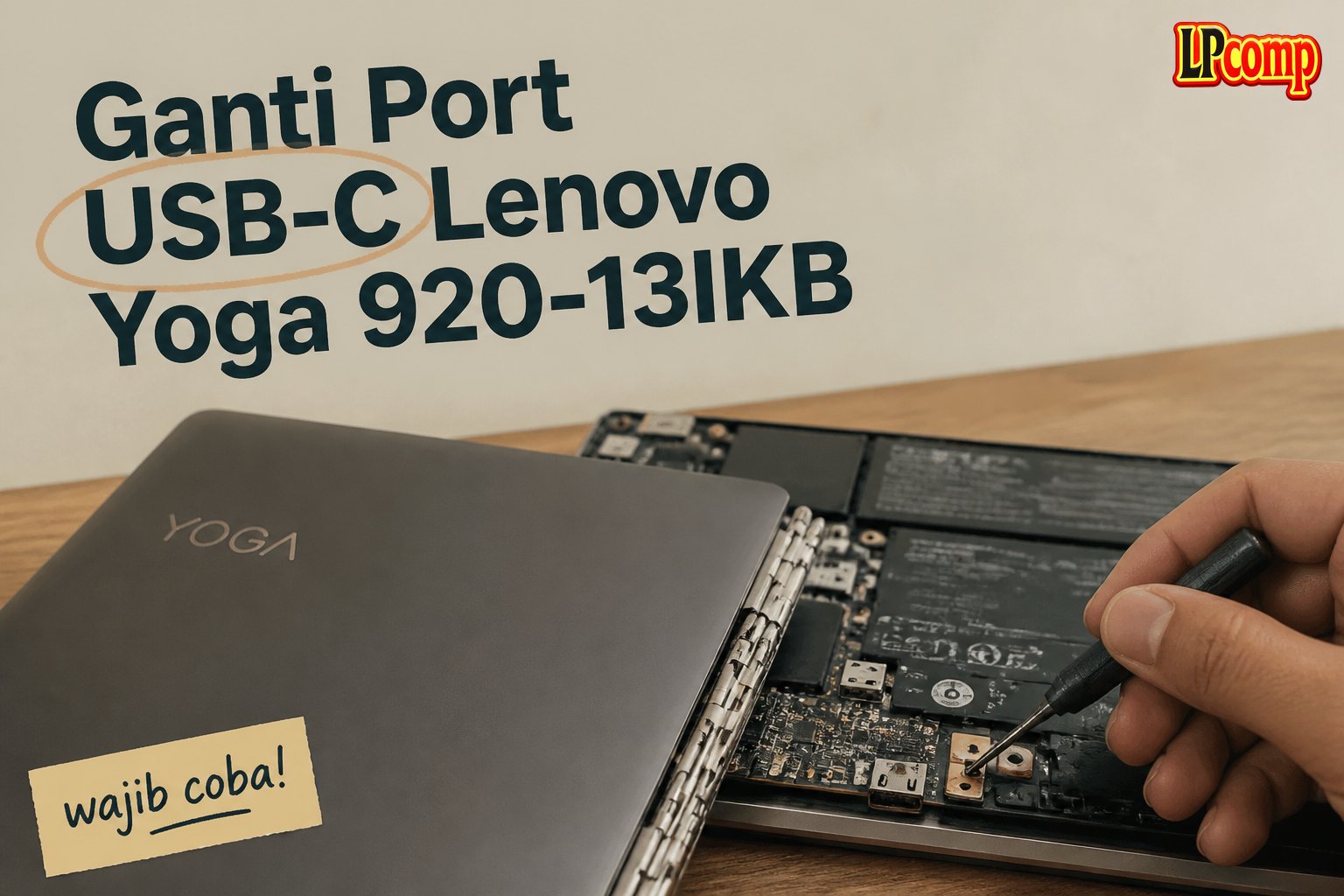 Ganti Port USB-C Lenovo Yoga 920-13IKB