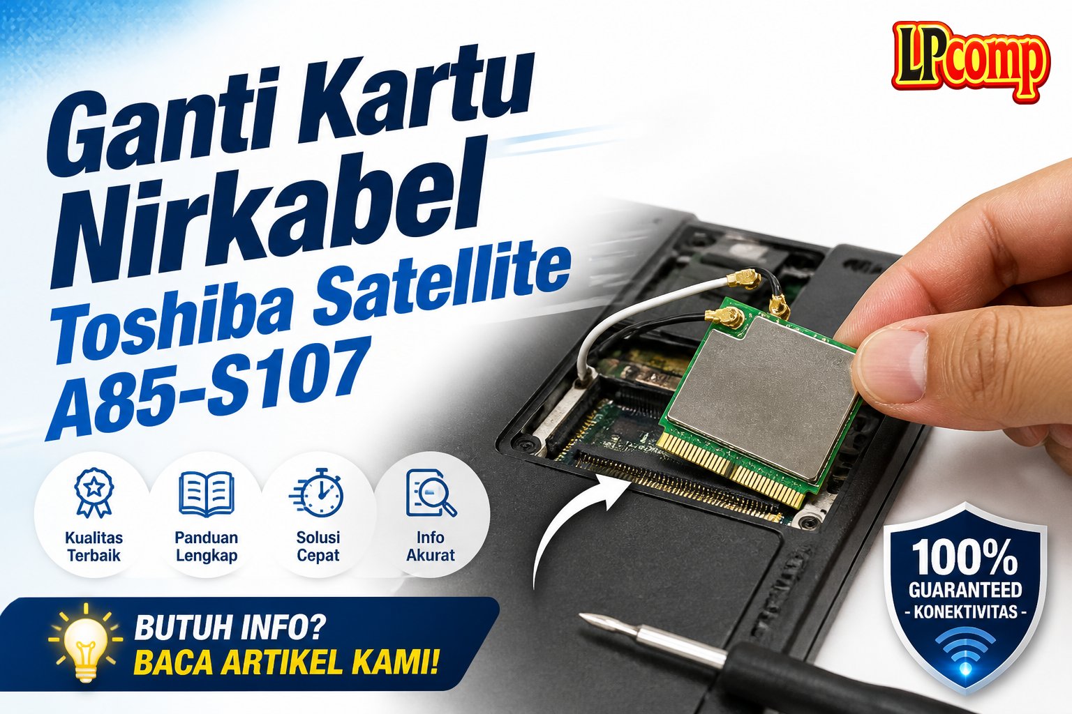 Ganti Kartu Nirkabel Toshiba Satellite A85-S107