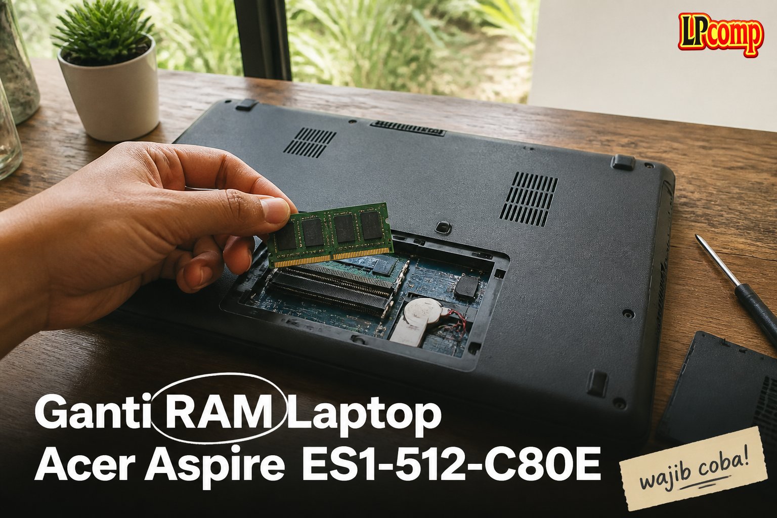 Ganti RAM Laptop Acer Aspire ES1-512-C80E