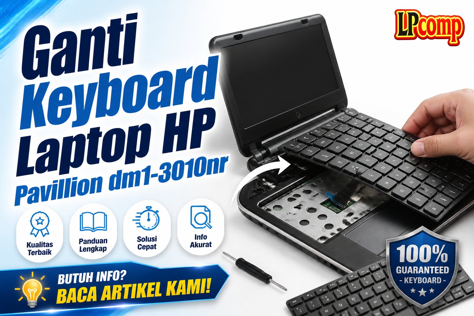 Ganti Keyboard Laptop HP Pavillion dm1-3010nr