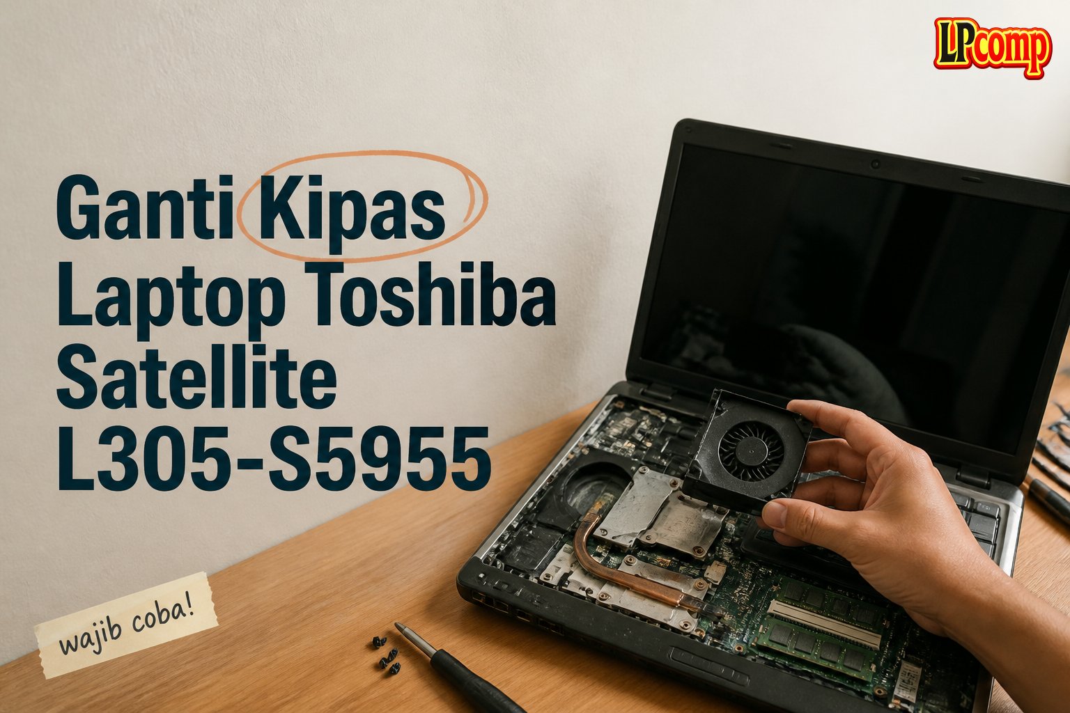 Ganti Kipas Laptop Toshiba Satellite L305-S5955