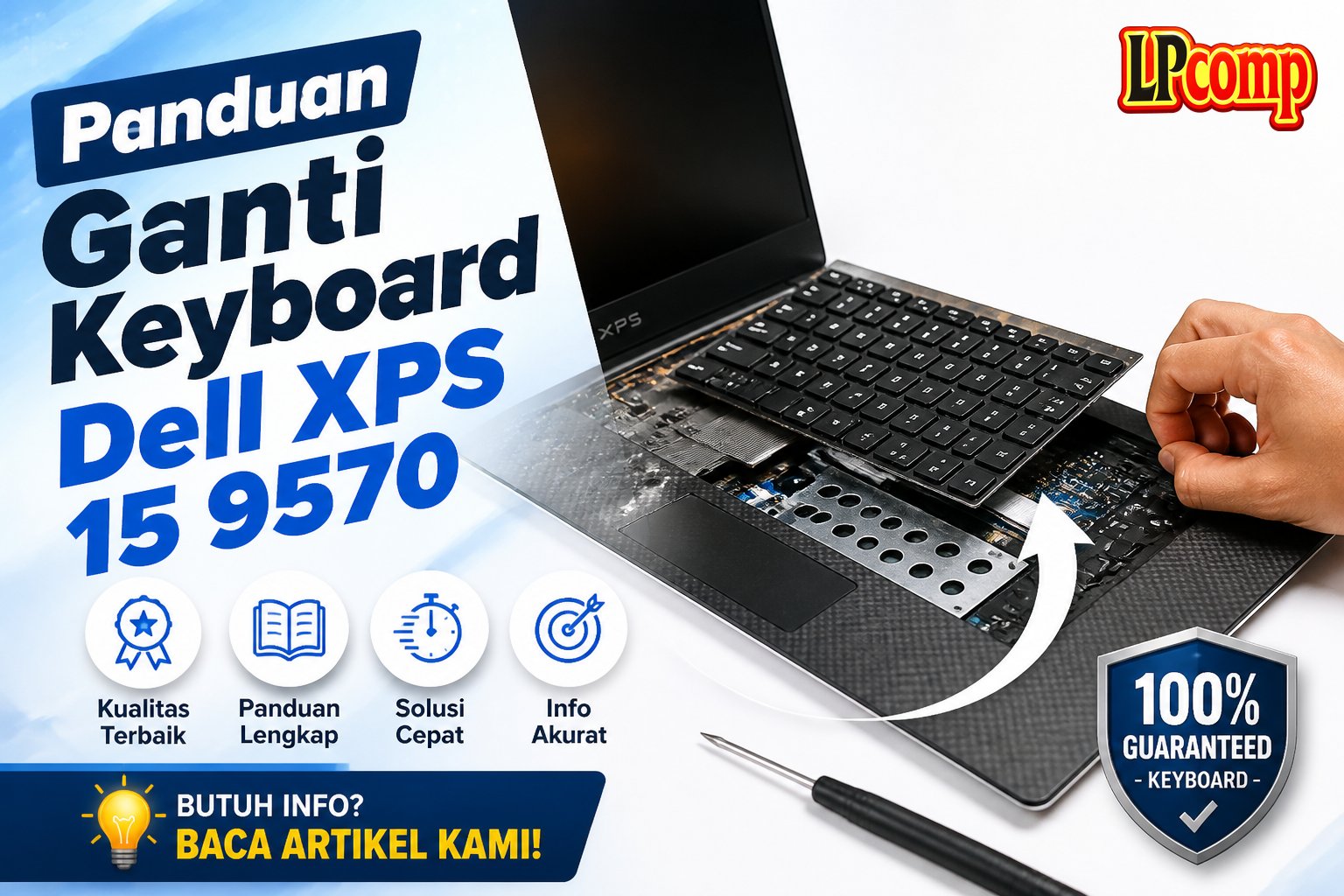 Panduan Ganti Keyboard Dell XPS 15 9570