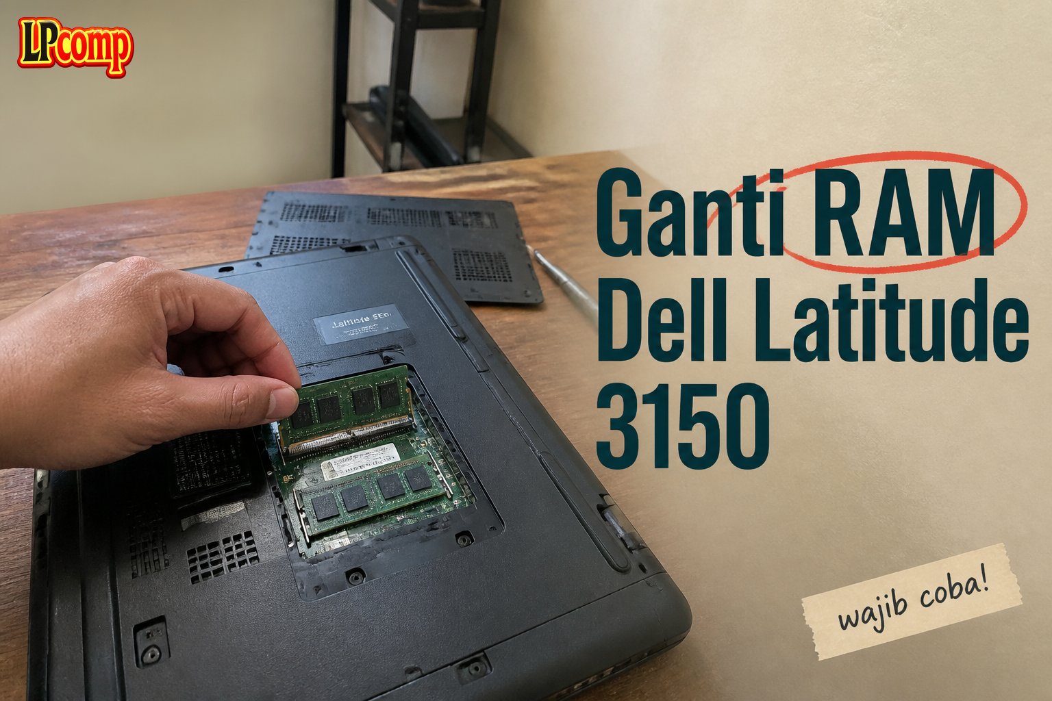 Ganti RAM Dell Latitude 3150