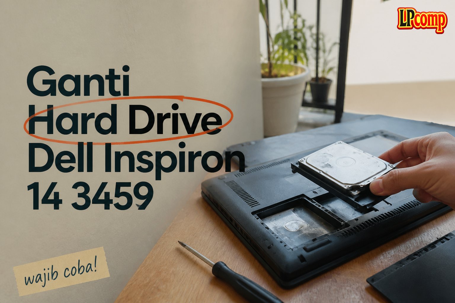 Ganti Hard Drive Dell Inspiron 14 3459