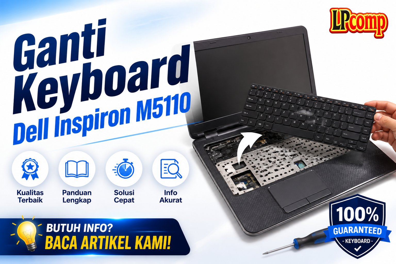 Ganti Keyboard Dell Inspiron M5110