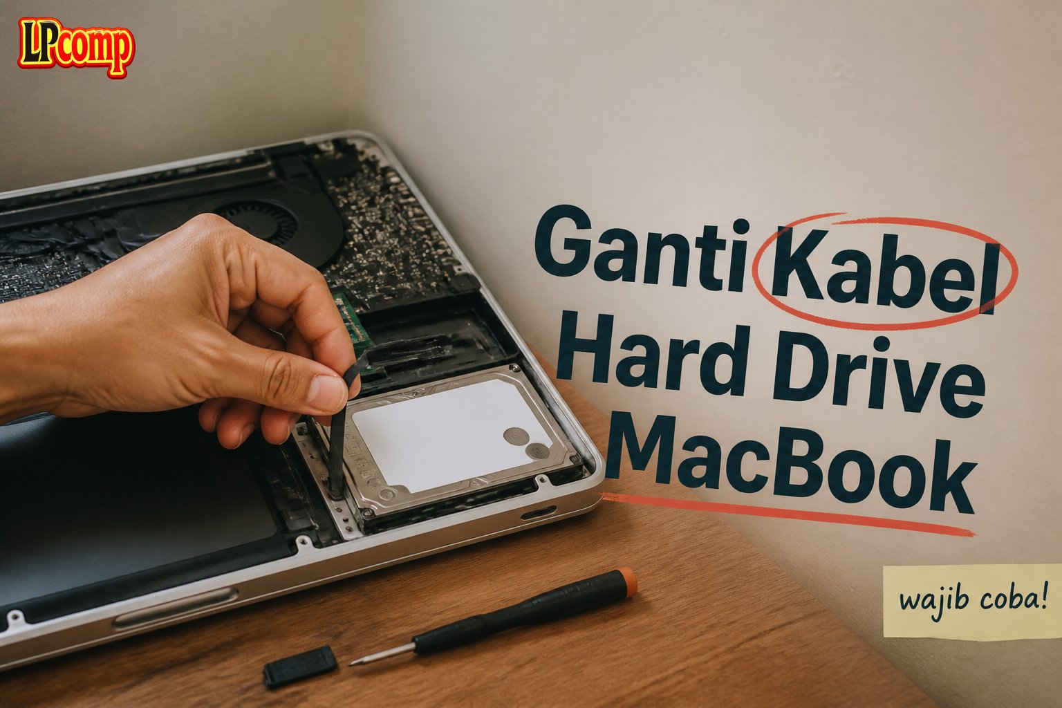Ganti Kabel Hard Drive MacBook