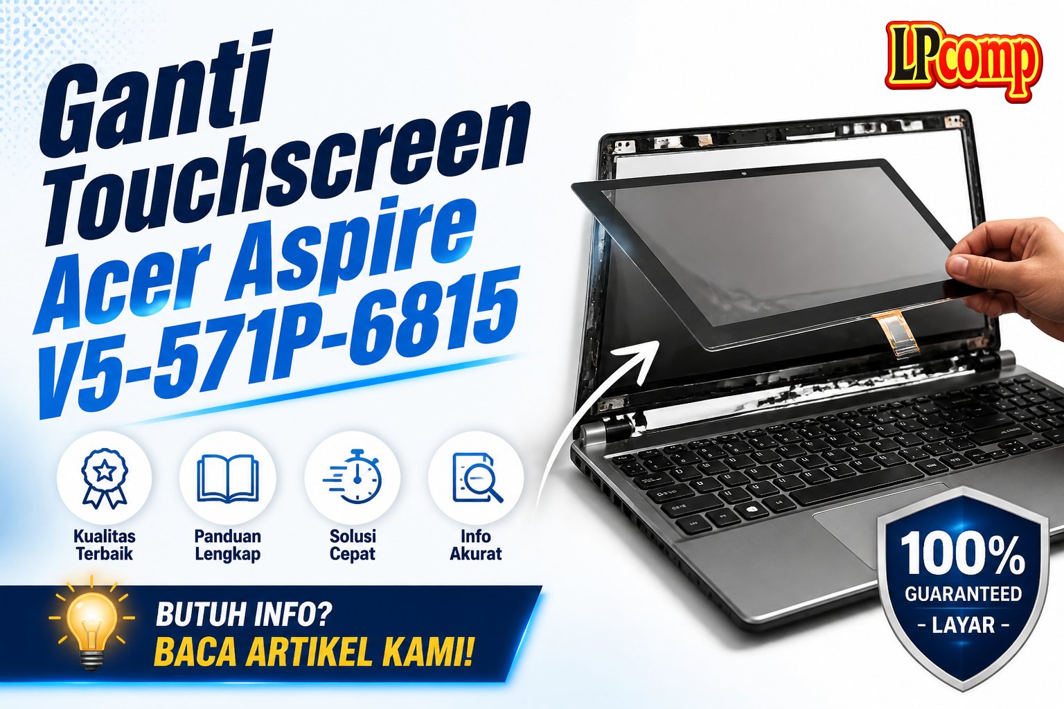 Ganti Touchscreen Acer Aspire V5-571P-6815