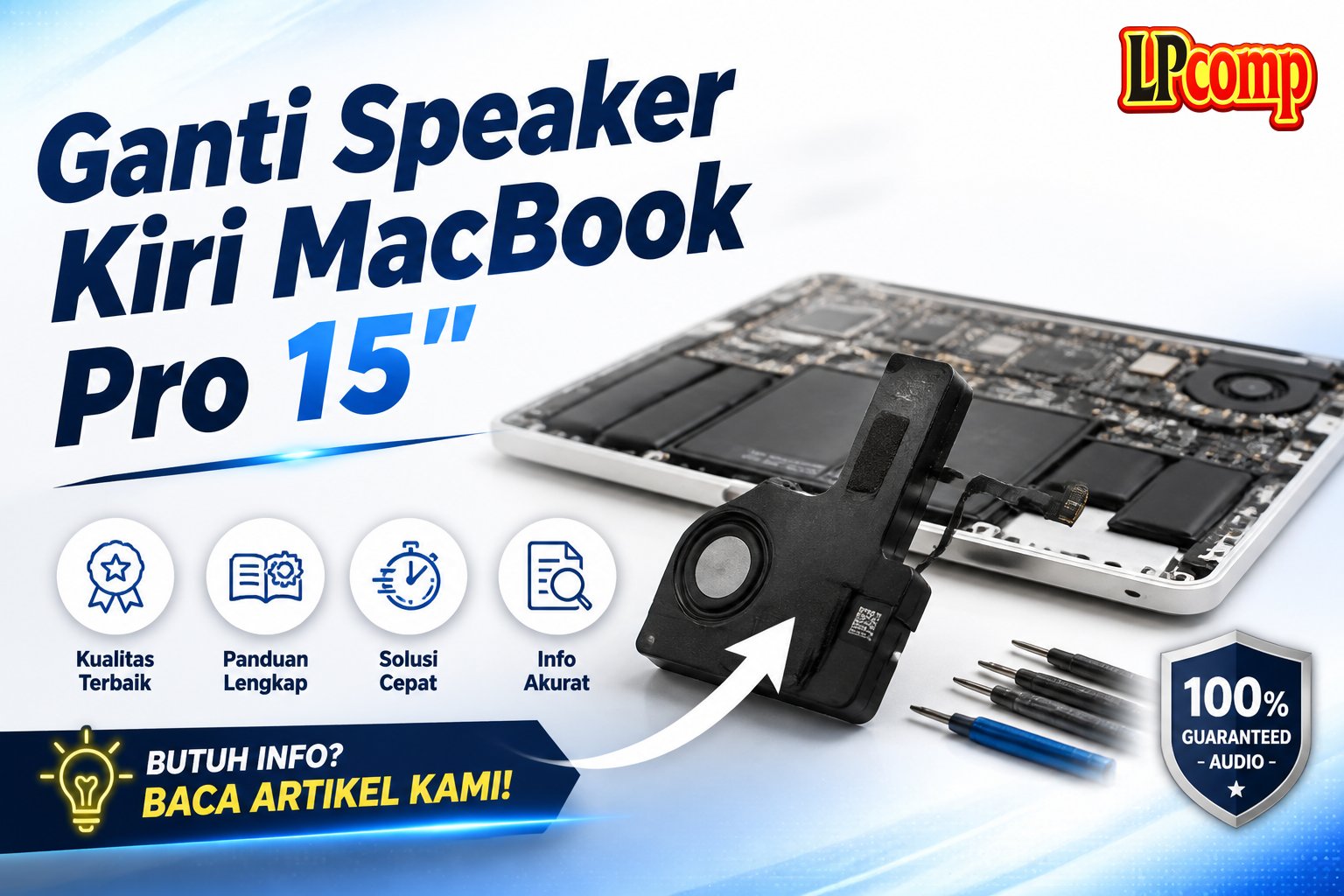 Ganti Speaker Kiri MacBook Pro 15"
