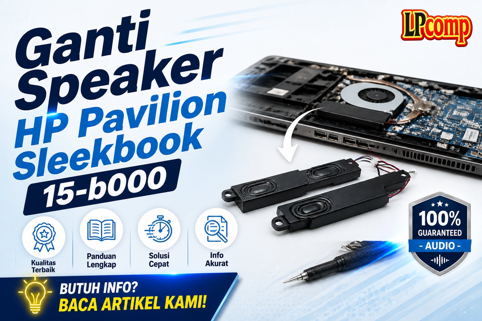 Ganti Speaker HP Pavilion Sleekbook 15-b000