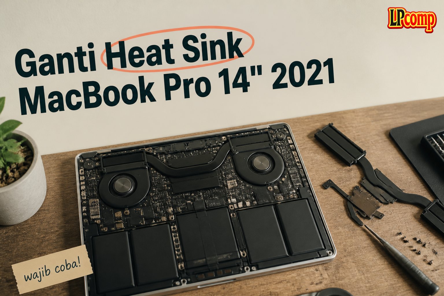 Ganti Heat Sink MacBook Pro 14" 2021