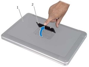 Langkah 1 — Matikan Laptop dan Buka Badge Sistem