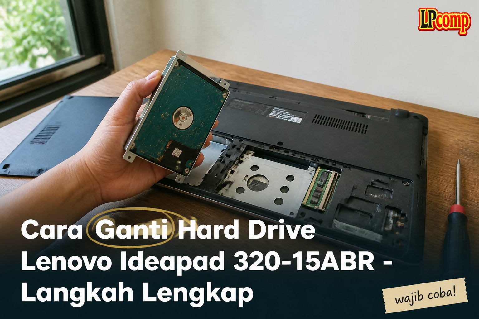 Cara Ganti Hard Drive Lenovo Ideapad 320-15ABR - Langkah Lengkap