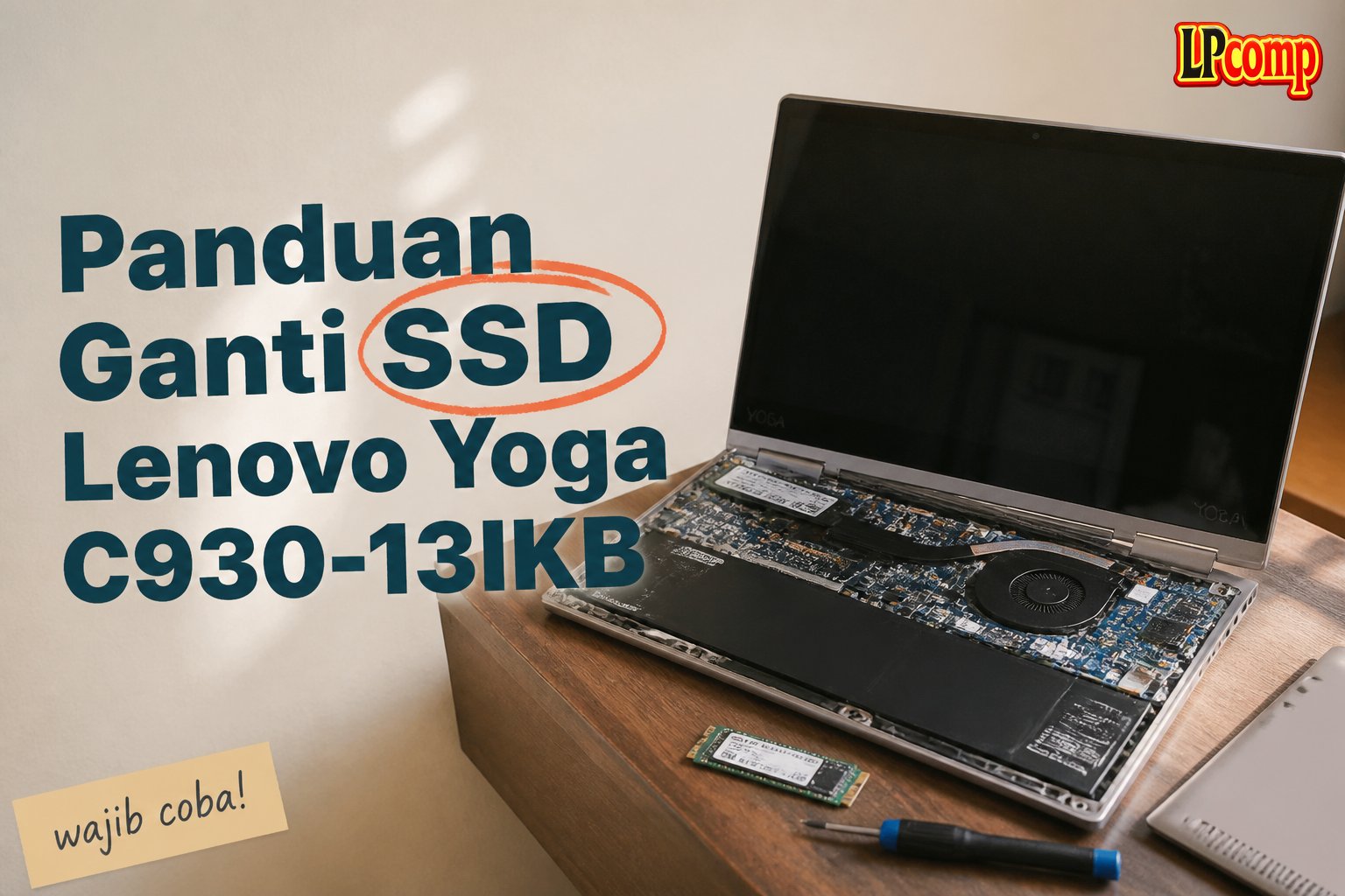 Panduan Ganti SSD Lenovo Yoga C930-13IKB