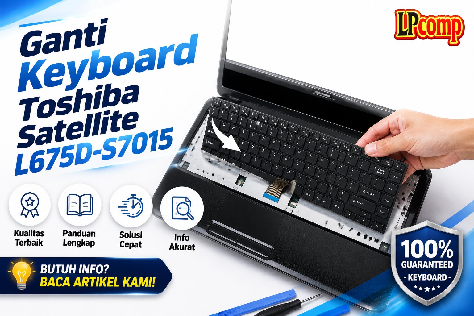 Ganti Keyboard Toshiba Satellite L675D-S7015