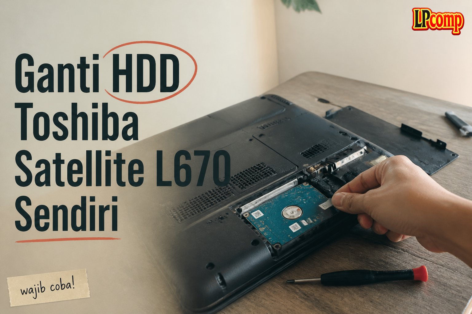 Ganti HDD Toshiba Satellite L670 Sendiri