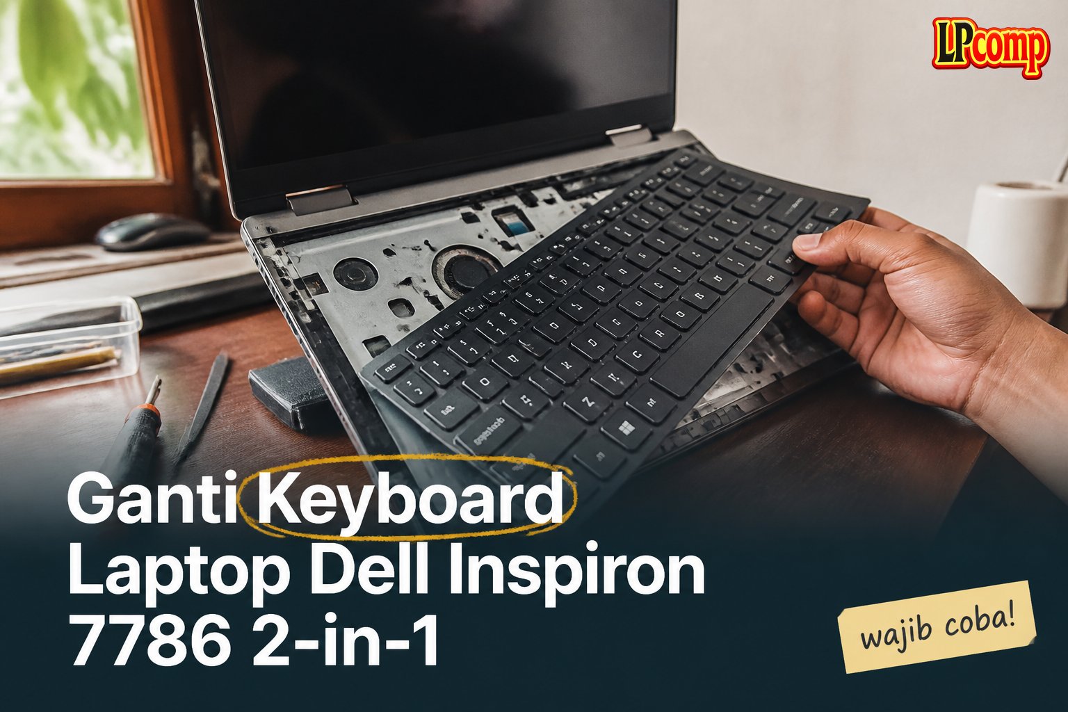 Ganti Keyboard Laptop Dell Inspiron 7786 2-in-1