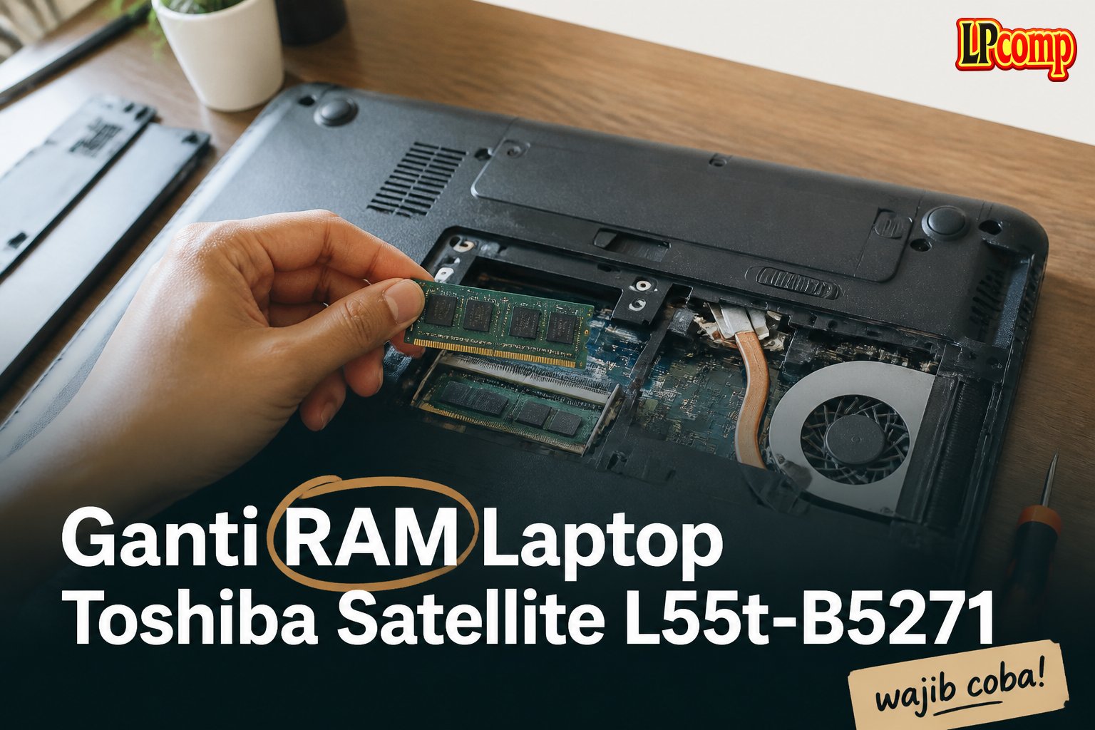 Ganti RAM Laptop Toshiba Satellite L55t-B5271