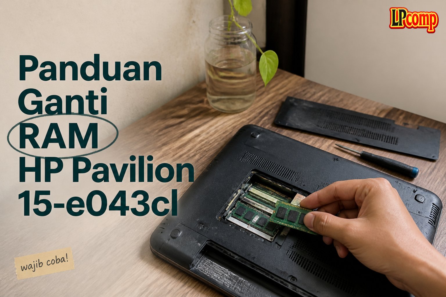 Panduan Ganti RAM HP Pavilion 15-e043cl