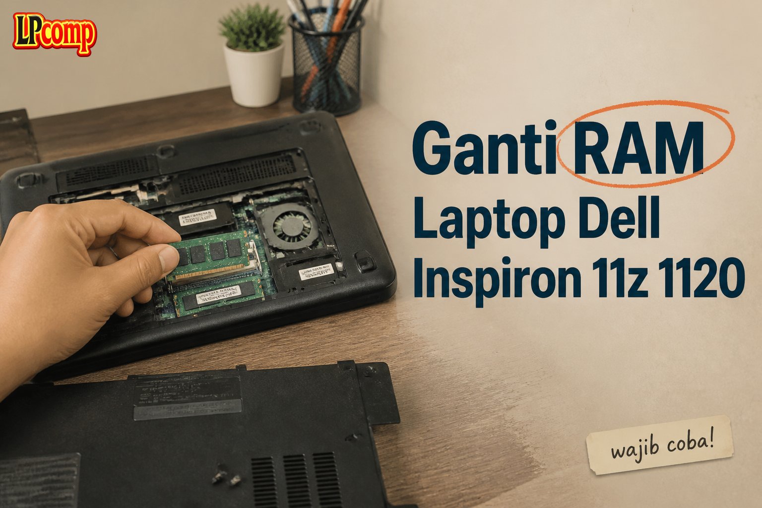 Ganti RAM Laptop Dell Inspiron 11z 1120