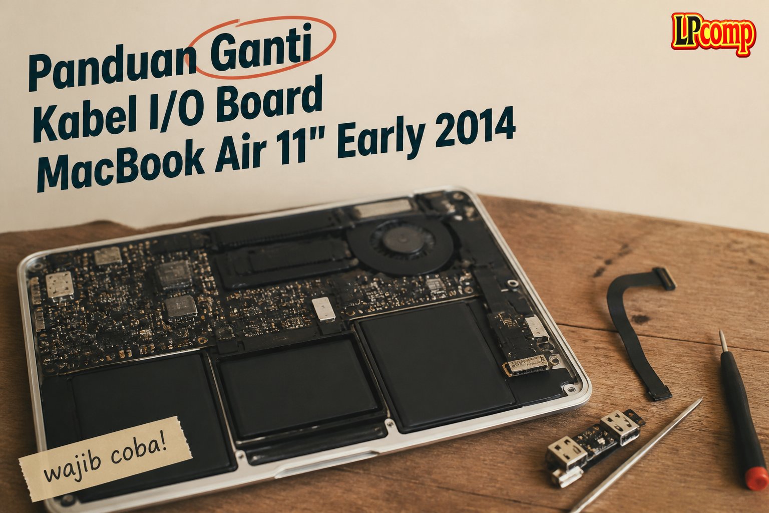 Panduan Ganti Kabel I/O Board MacBook Air 11" Early 2014