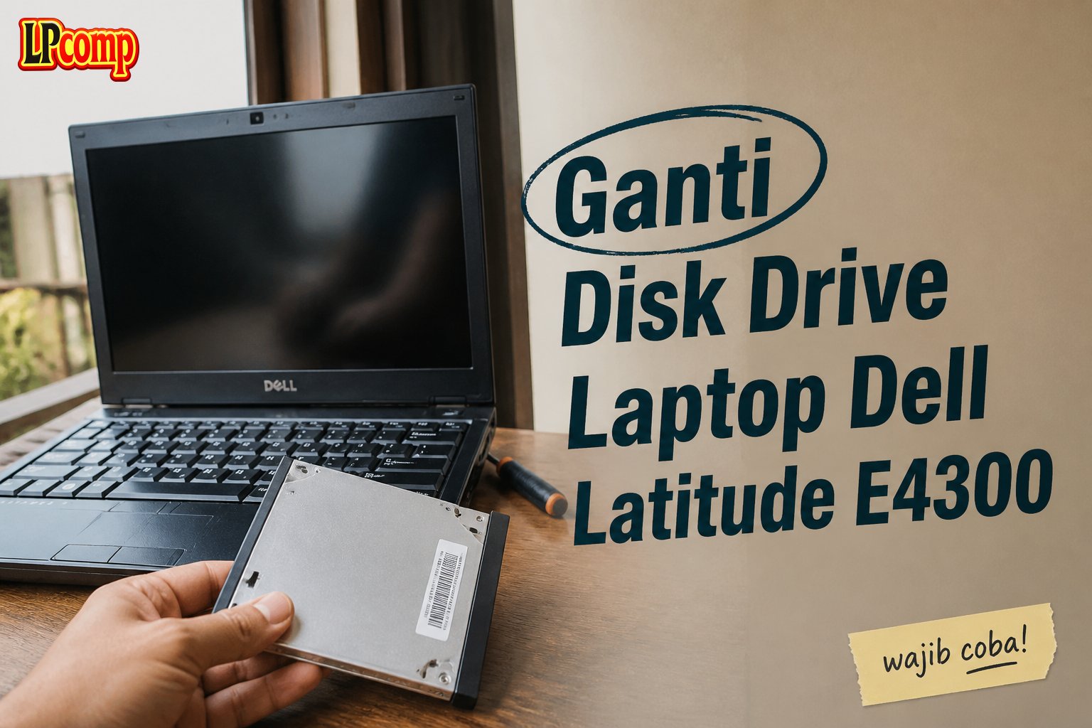 Ganti Disk Drive Laptop Dell Latitude E4300