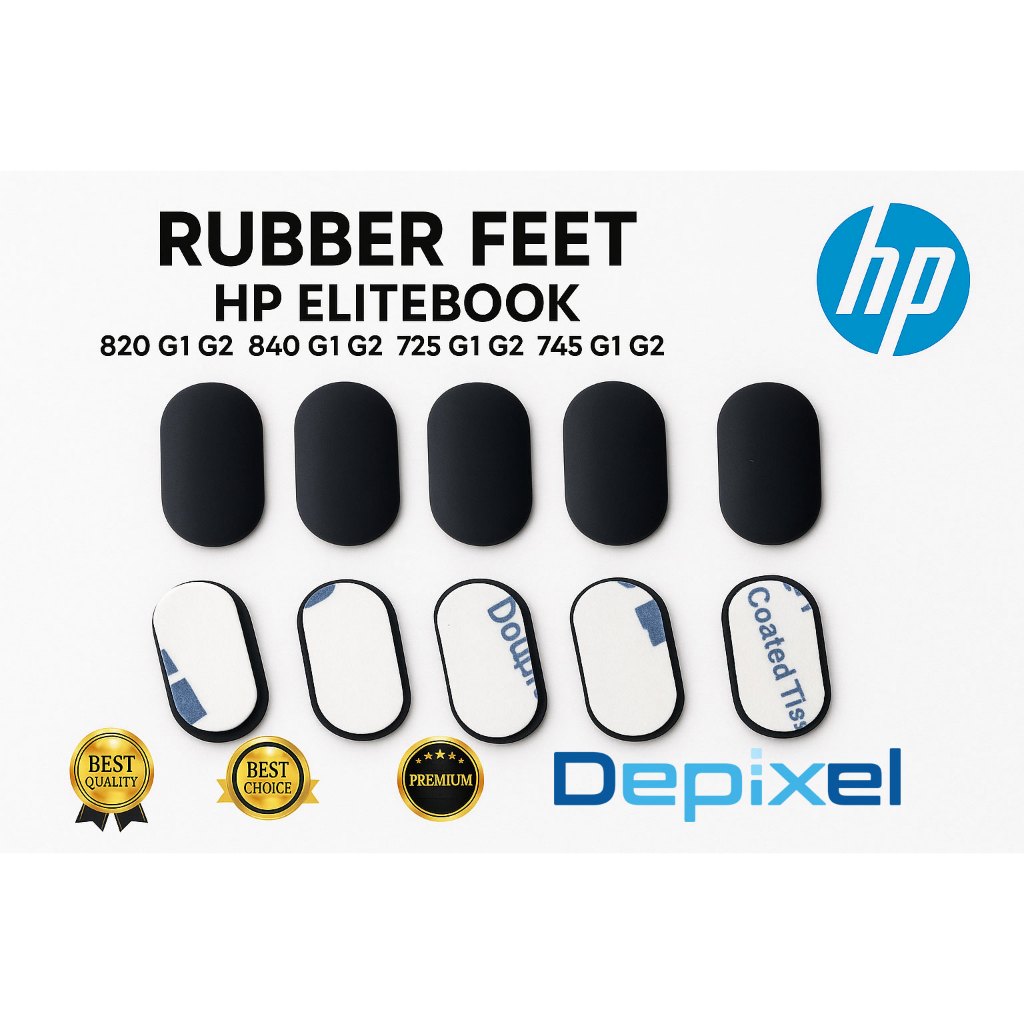 Rubber Feet Karet Kaki Laptop HP 820 840 G1 G2 Gen1 Gen2 Pengganti 1pcs 12.85mm - gambar 4